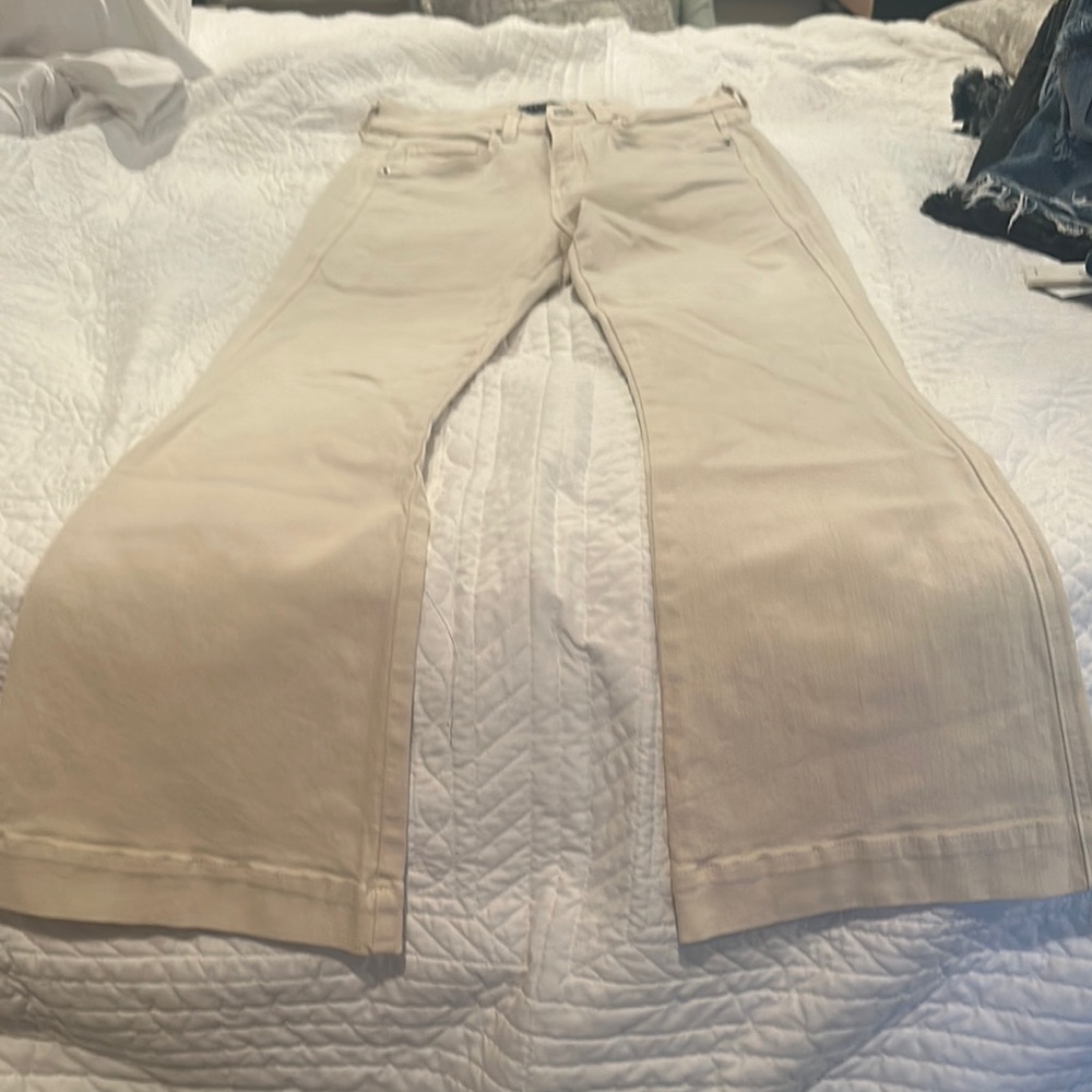 Veronica Beard Cream Jeans